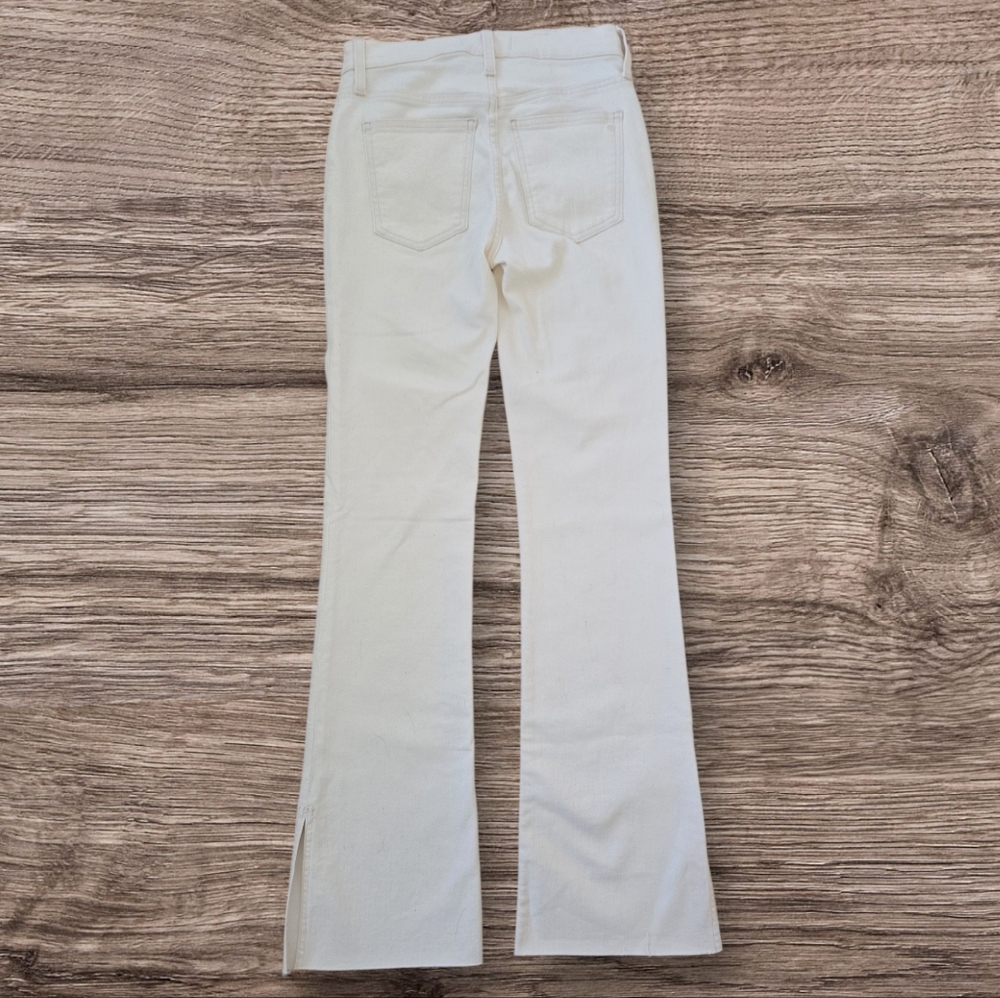 NWT Madewell Kick Out Full-Length Jeans White Vintage Canvas Size 24 - Picture 10 of 10